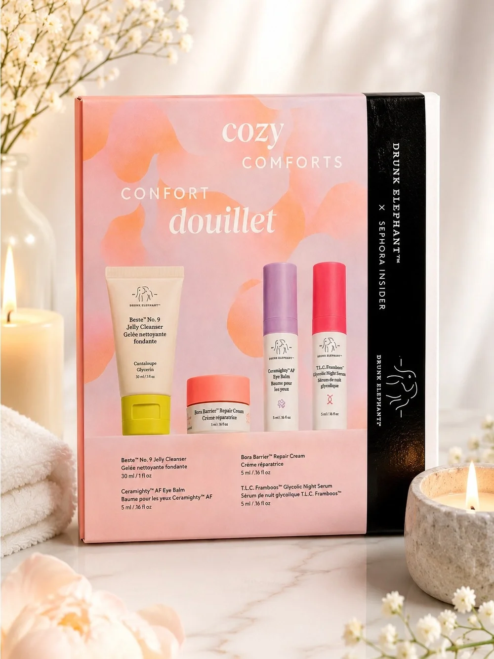 Drunk Elephant x Sephora “Cozy Comforts” Skincare Gift Set – New in Box